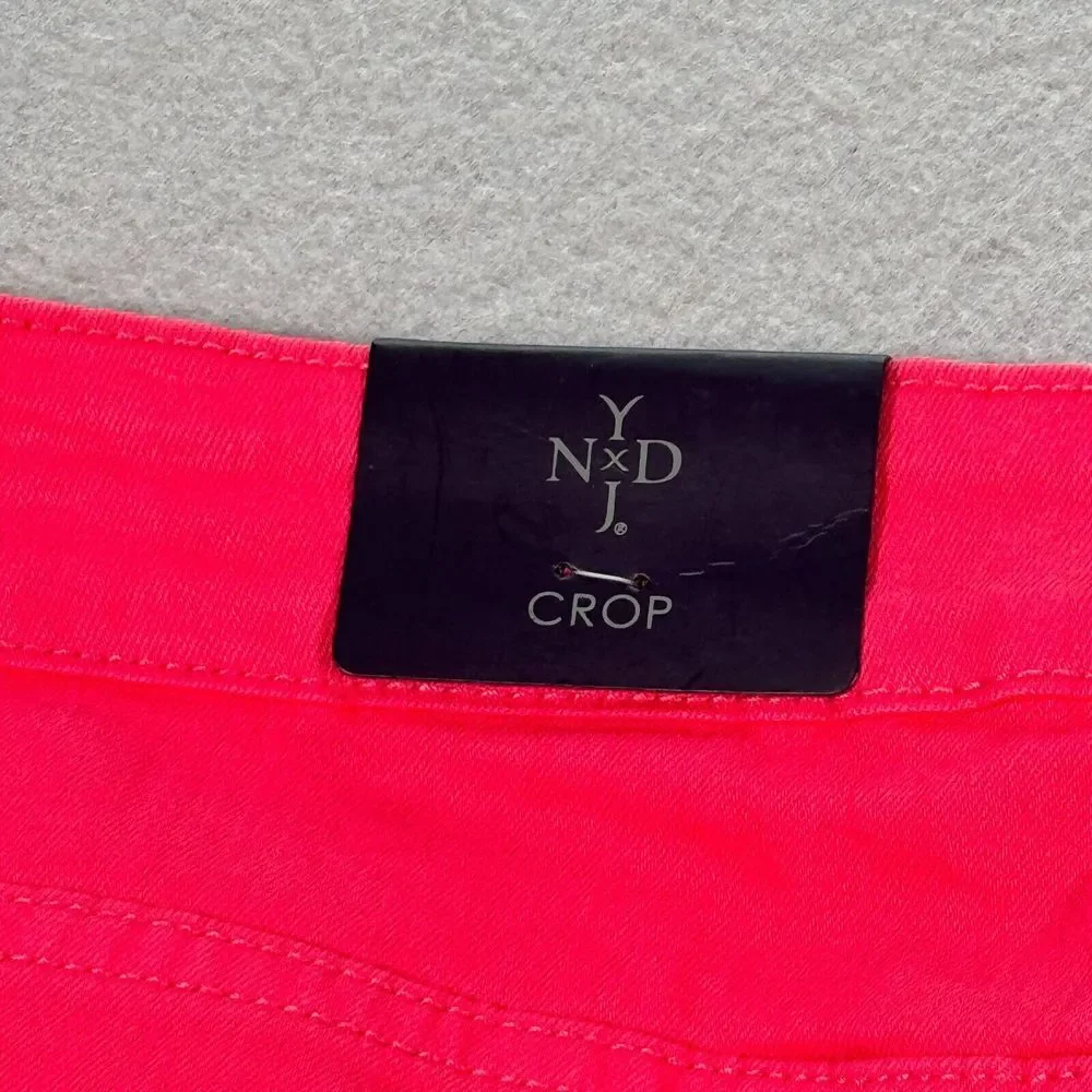 NYDJ Jeans Womens 8P Crop Pink‎ Pants Cropped Slim Fit Casual Capri Style